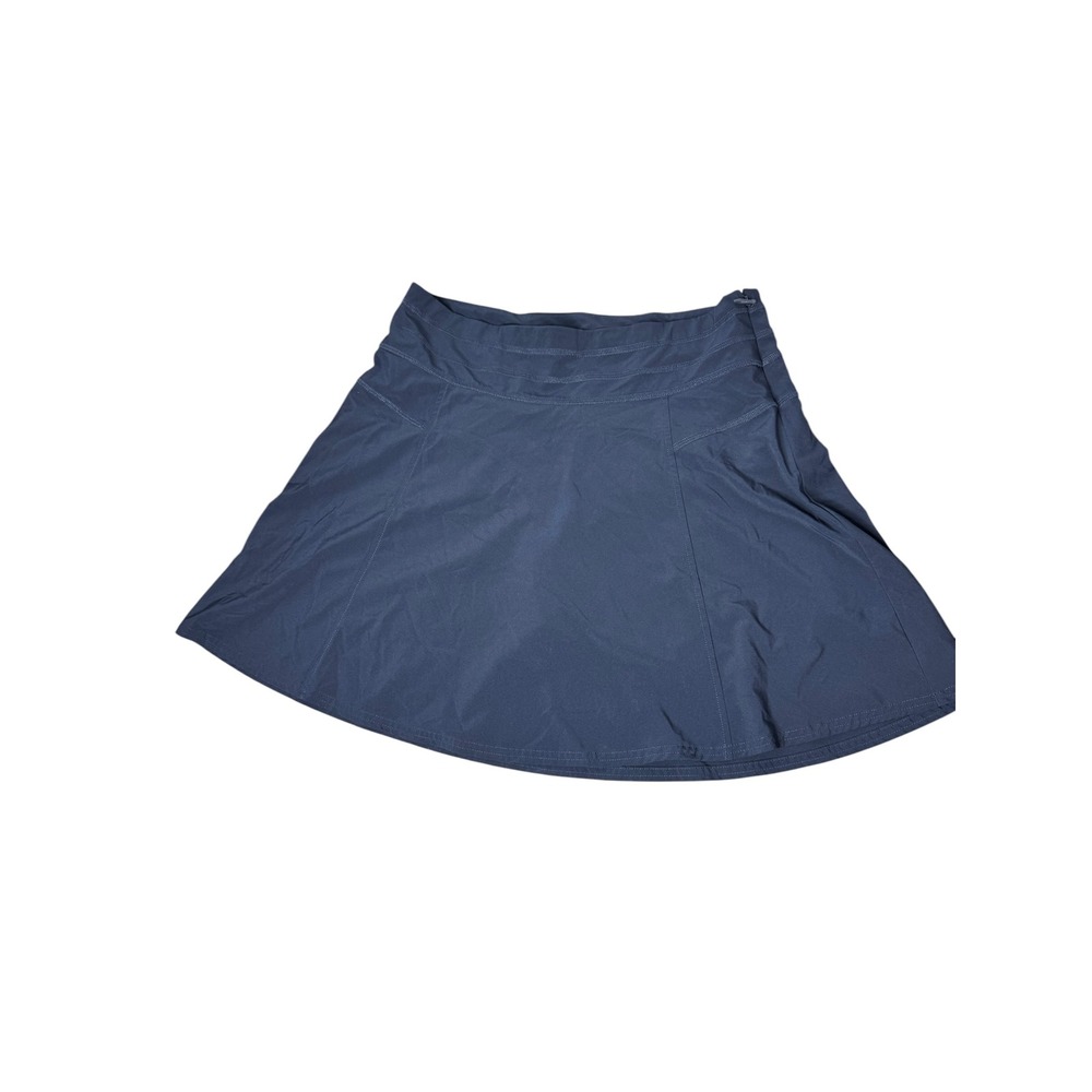 Athleta All Day Skort Navy Blue Active Skirt with Liner Pockets Womens 8